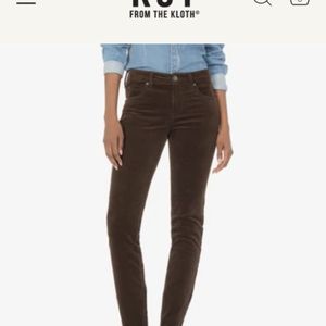 NWT diana corduroy relaxed fit skinny brown